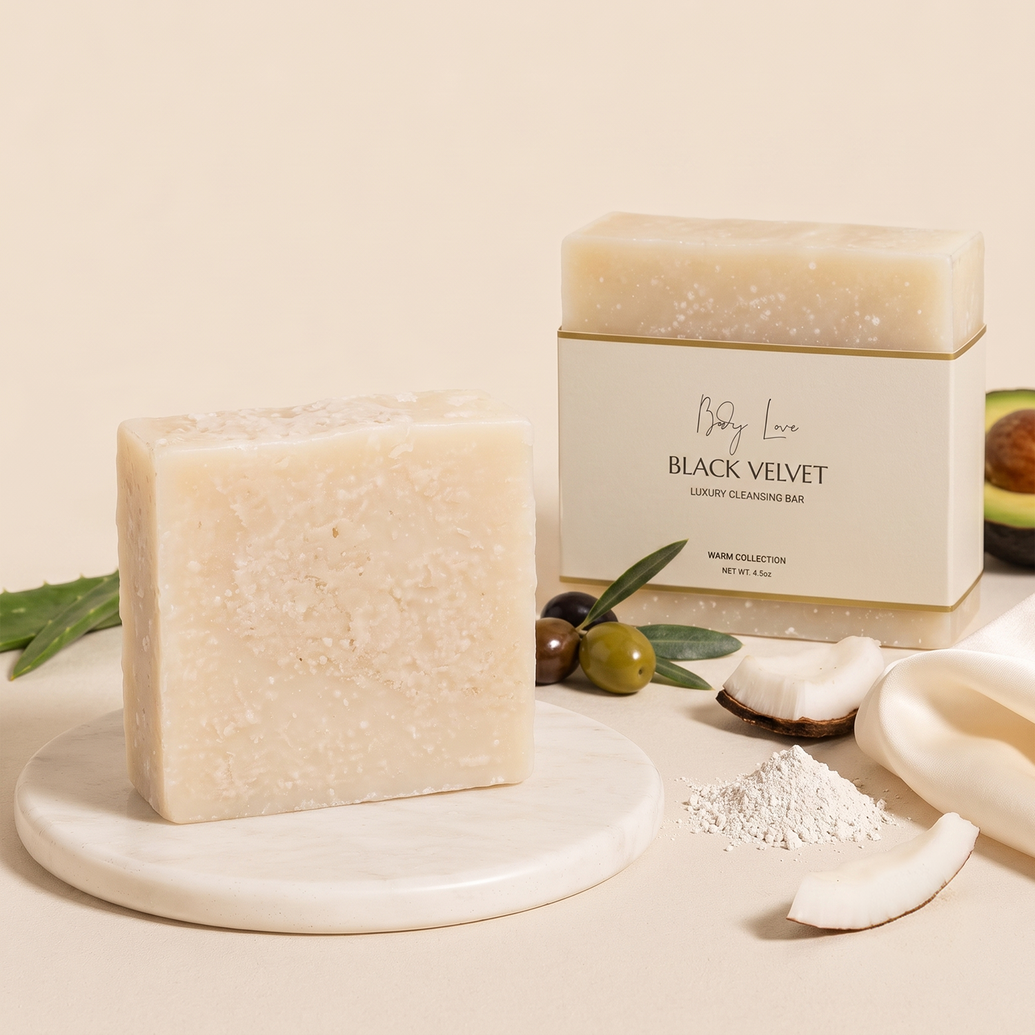 Luxury Cleansing Bar- Black Velvet