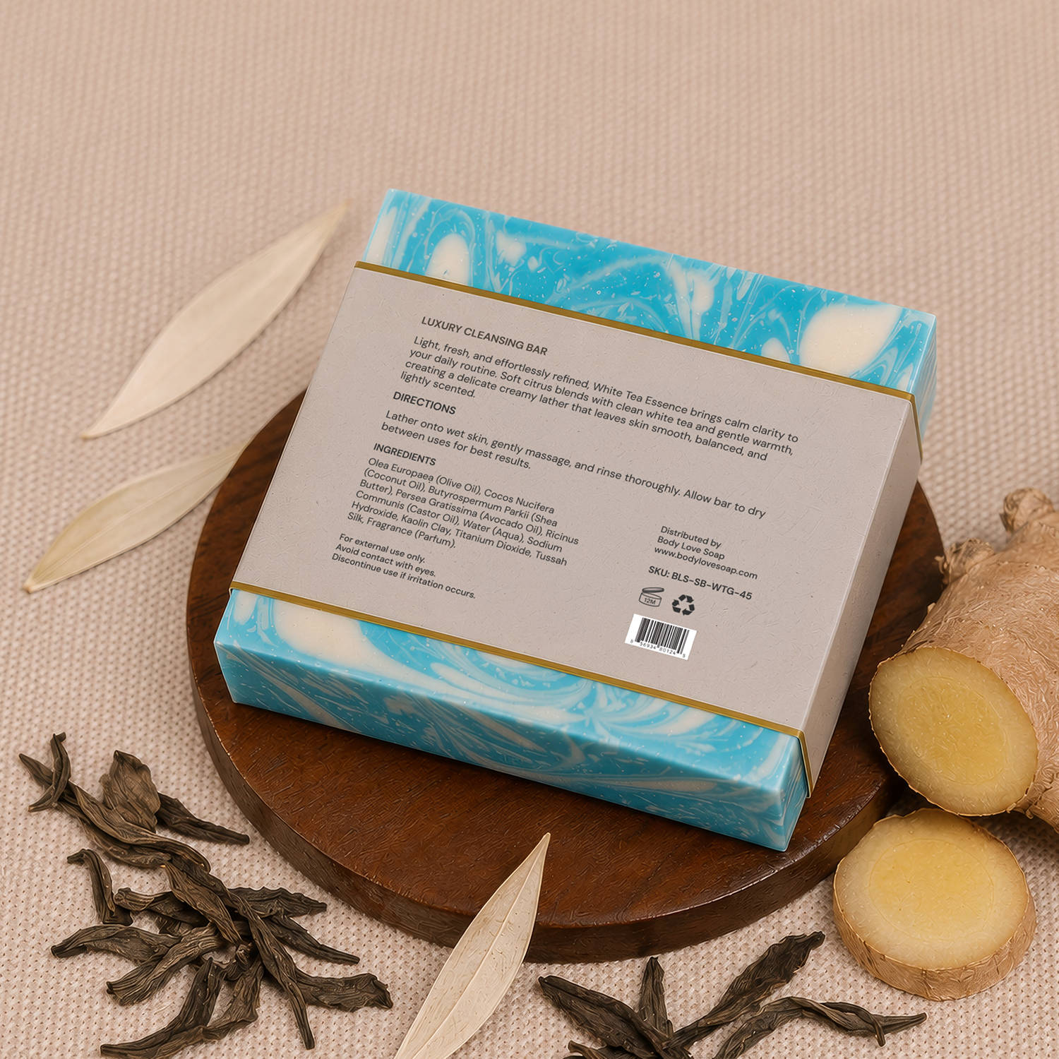 Luxury Cleansing Bar – White Tea Essence